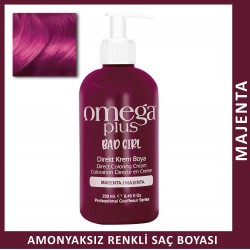 Omega Plus Bad Girl Majenta Amonyaksız Renkli Saç Boyası 250ML